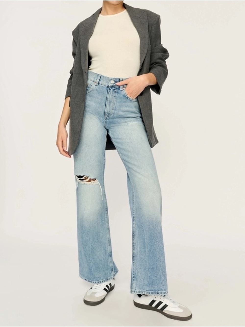 DL1961 Desi Bootcut Jeans High Rise Size 28 Distressed Vintage Wash Premium NEW